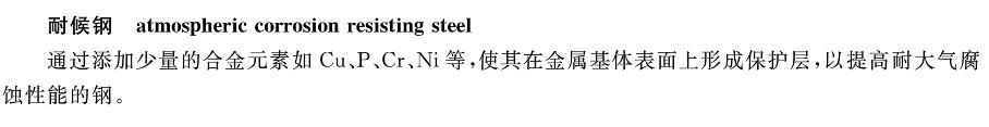 耐候结构钢GB/T 4171-2008	
英文:Atmospheric corrosion resisting structural steel